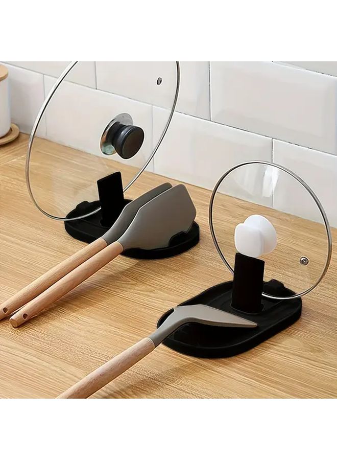 1pc Foldable Deep Blue Kitchen Utensil Holder Durable Plastic Space Saving Organizer for Spatulas Whisks Ladles Non Slip Base Minimalist Design Ideal Christmas Gift for Home Cooking Enthusiasts Kitchen Accessory Organizer Stable Support - Image 1