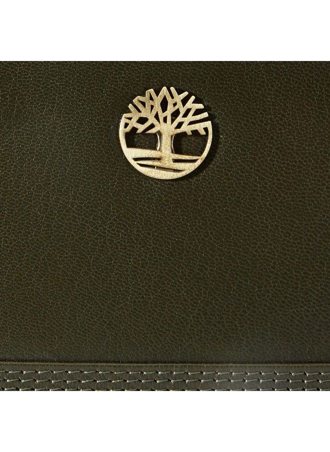 Timberland Womens Leather Rfid Zip Around Wallet Clutch With Strap Wristlet Grape Leaf One Size Us  - Image 3