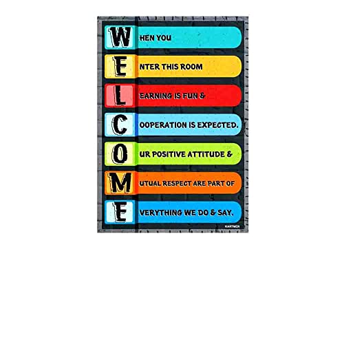 KARTMEN Welcome Home Decor Art Wall Poster/Painting/Poster For Living Room Bedroom Office decor Gallery Wall Art Poster Prints 12 inch X 18 inch - Image 1
