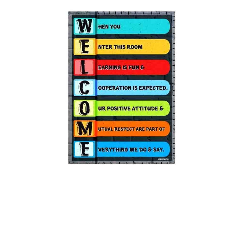 KARTMEN Welcome Home Decor Art Wall Poster/Painting/Poster For Living Room Bedroom Office decor Gallery Wall Art Poster Prints 12 inch X 18 inch - Image 4