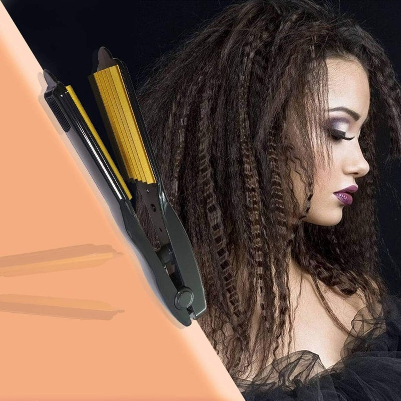 TechHark Professional Feel Neo Tress Pro Hair Crimper Without Damage for Girls (Black and Grey) - Image 5