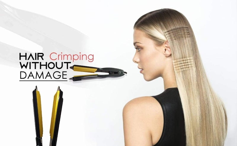 TechHark Professional Feel Neo Tress Pro Hair Crimper Without Damage for Girls (Black and Grey) - Image 4