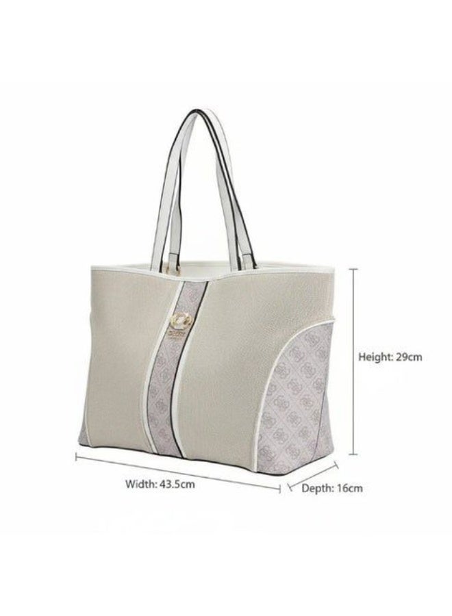GUESS حقيبة توت من غس للنساء بشعار المونوغرام HWBB9348050 أبيض ALXI LGO - Image 2
