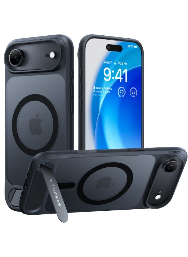 سلسلة Pstand، مغناطيس قوي، حامل سلس لجراب iPhone 17 Air، مناسب لـ MagSafe، حماية من السقوط بمعيار عسكري، جراب رفيع مع حامل قابل للتعديل، غير لامع شفاف - - Image 1