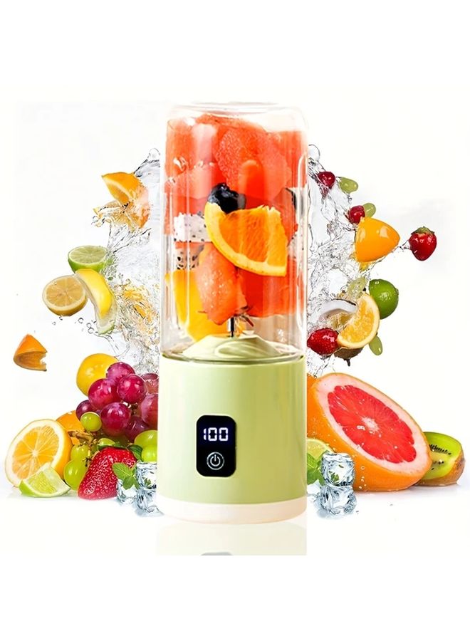 White Portable Wireless Juicer Blender USB Rechargeable Digital Display 16 91oz - Image 2