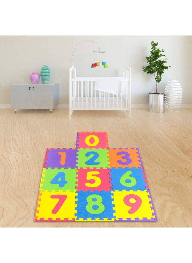 pete's choice - Safe Non Toxic Numbers Mat - Thick & Soft 0 To 9 Flooring Mat, 10 Tiles | Early Math Learning | Kids Learn & Play With Interlocking Puzzle Pieces - Image 1