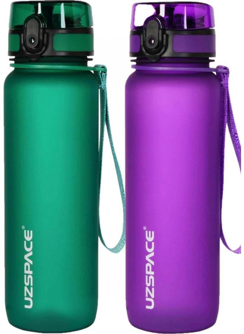 UZSPACE Tritan Water Flask 800 ml 2 pcs  - Image 1