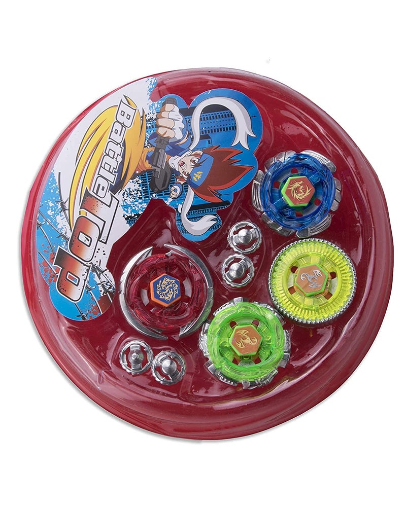 IndusBay® Spinning Top Uni Dimension Metal Fusion Spinning Battle Top Combo Pack of 4 Bey - Image 2