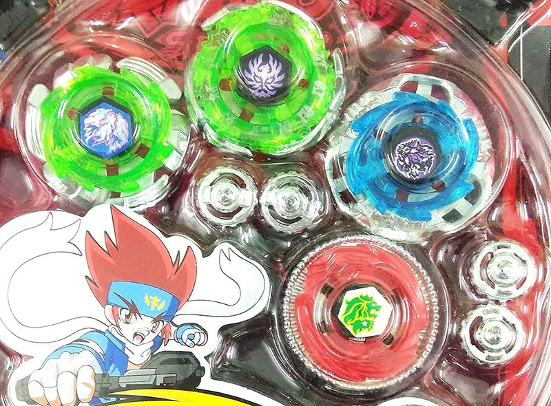 IndusBay® Spinning Top Uni Dimension Metal Fusion Spinning Battle Top Combo Pack of 4 Bey - Image 4