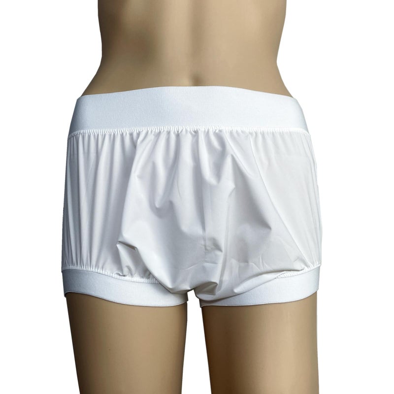 AQX Cloth Diaper Covers for Adult, Reusable Waterproof Underwear for Incontinence, Leakproof High Waist Plastic Pants 4Pcs (Black&White, S) - Image 2