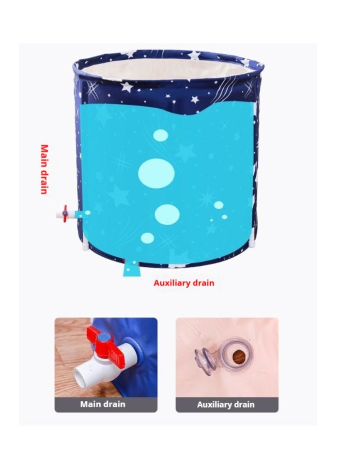 Y&D Home Bath Tub Foldable Bath Tub Soaking Tub Foldable Bathtub Portable Soaking Bathtub Environmentally Friendly Bathtub For Shower Rooms For Small Spaces - Image 3