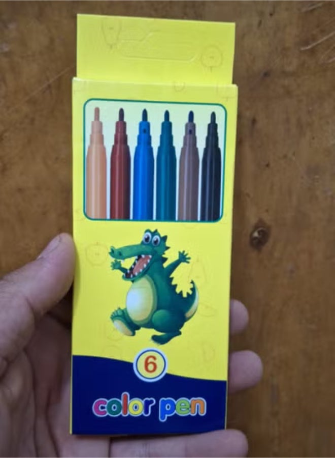 آي ماكس مجموعة من 6 ألوان فلوماستر