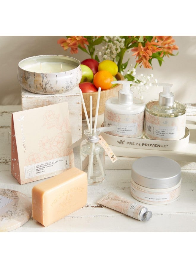 Pre De Provence Gift Set Includes 150 Gram Soap Bar & 1 Fl Oz Hand Cream Made In France Infused With Shea Butter Persimmon - Image 3