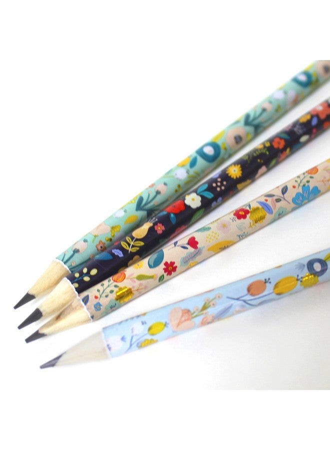 Channie's Number 2 Floral Pencil Set, Colorful Pencils with Cute Floral Design for Sketching, Writing, or Drawing, Pack of 12 Pre-Sharpened Flower Pencils for Girls and Women - Image 2