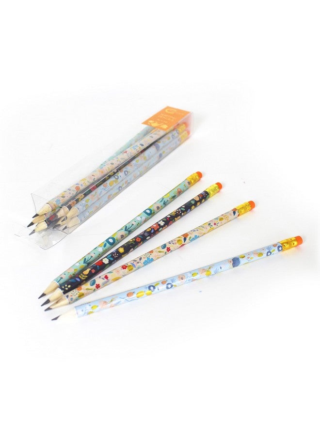 Channie's Number 2 Floral Pencil Set, Colorful Pencils with Cute Floral Design for Sketching, Writing, or Drawing, Pack of 12 Pre-Sharpened Flower Pencils for Girls and Women - Image 3