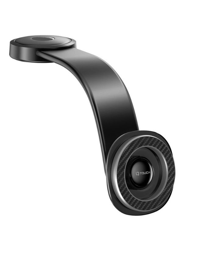 آي كيو تاتش حامل هاتف مغناطيسي للسيارة IQ TOUCH 360° MagSafe قابل للفصل، حامل هاتف مغناطيسي قابل للانحناء للسيارة، امتصاص مغناطيسي قوي، قاعدة دوارة 360 درجة، التصاق قوي 3M، متوافق مع جميع سلاسل MagSafe، أسود  - Image 1