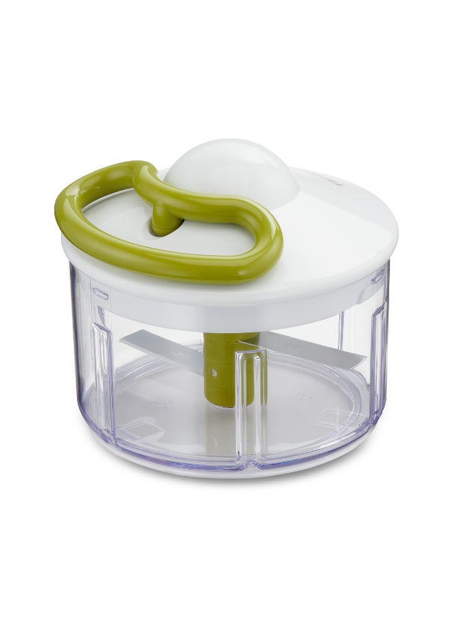 Tefal Manual Food Chopper | 5-Second Chopper 500 Ml | Quick And Easy To Use | Stainless Steel Blades | Secure | Versatile Results | White/Dark Citronnelle | 2 Years Warranty | K1330404 White 500ml - Image 1