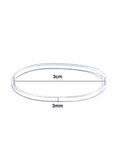 eBoot eBoot 500 Pcs 3 mm Elastic Hair Bands Mini Rubber Bands Small Hair Ties Ponytail Elastics Holders for Braids Hair (Clear,Transparent)  - Image 2