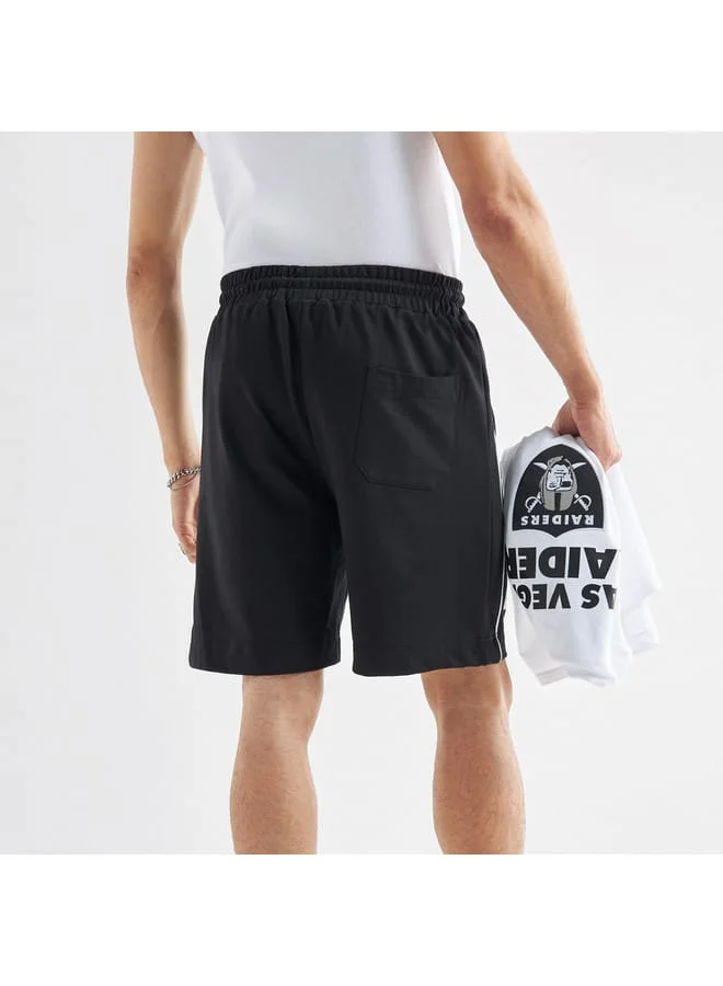Splash FAV Las Vegas Print Shorts with Elasticated Waistband and Pockets