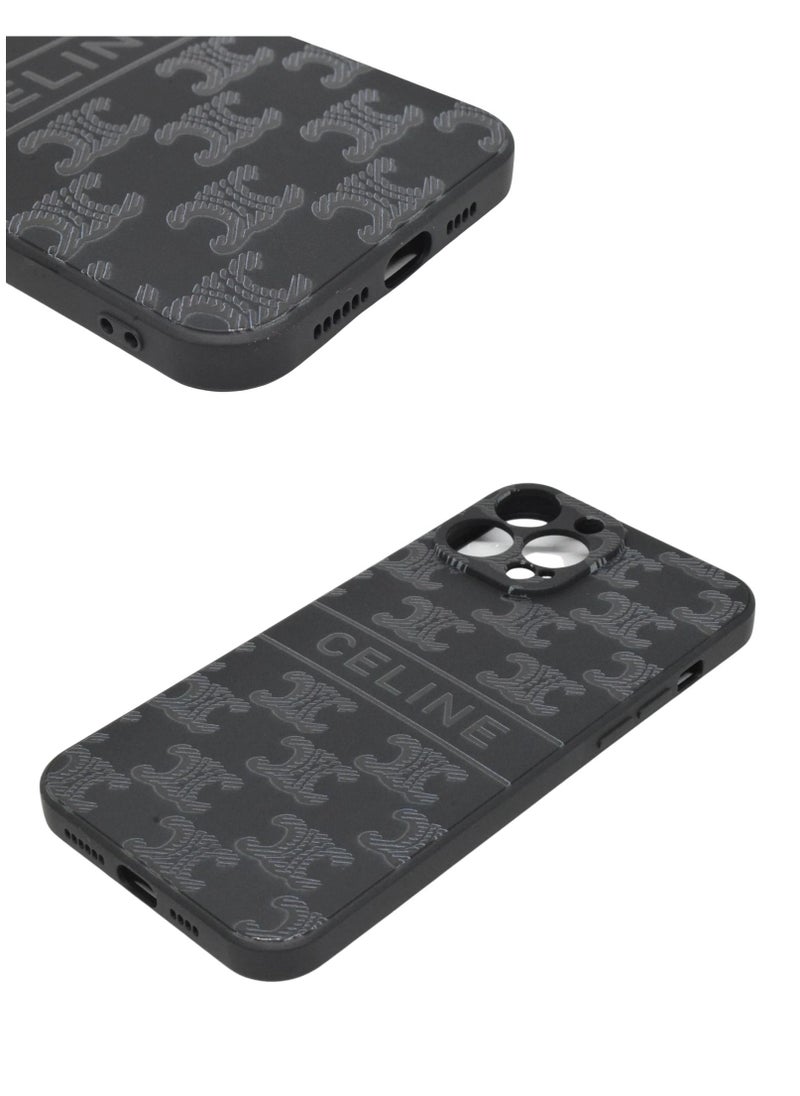 Celine - iPhone 13 Pro Case 6.1 Inch Soft Silicone Camera Protective Cover with Inside Microfiber Lining - Image 1