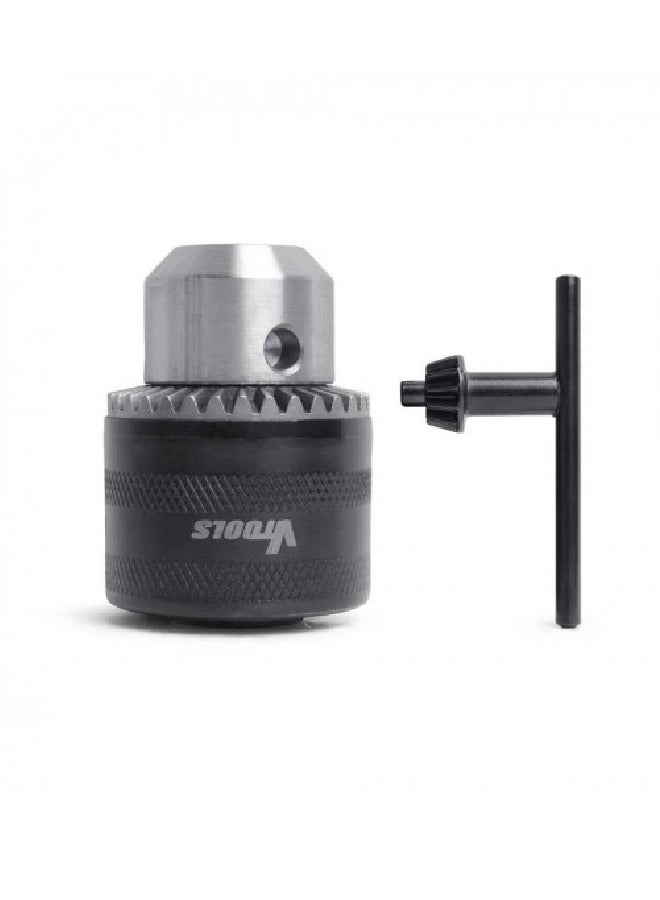 VTOOLS 1.5-13mm Keyless Drill Chunk With Key & Connecting Rod For SDS Plus Drill - Image 1