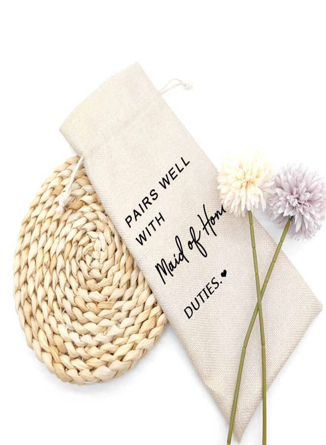 Socive Maid of Honor Proposal Wine Bag Gift for Bridesmaid,Wedding Wine Bag, Bridal Shower,Engagement, Bachelorette Party Favor, Pairs Well with Maid of Honor - Image 5