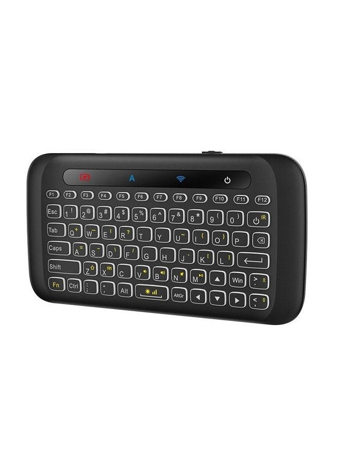 ISank - 2.4Ghz H20 Mini Wireless Keyboard and Touchpad Mouse Combo,7 Colors Adjustable, Rechargeable Auto-Rotation of Touch Panel Handheld Remote Control for Android TV Box, Projector, IPTV, HTPC, PC - Image 1