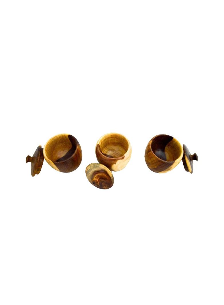 Egypt Antiques Spice set 3 pieces handmade from healthy wood 100% natural  - Image 5