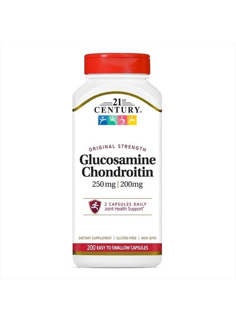 Glucosamine/Chondroitin, Original Strength, 250 mg / 200 mg, 200 Easy to Swallow Capsules