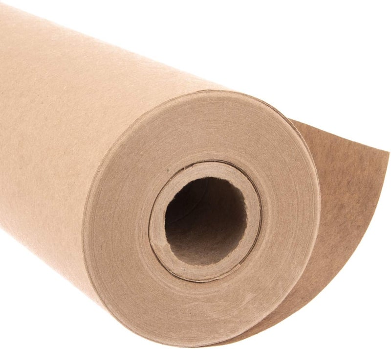 Paper Farm Eco Kraft Wrapping Paper Roll (Jumbo Roll) | Biodegradable Recycled Material | Made in the USA | Multi-use: Natural Wrapping Paper, Table Cover/Runner, Moving, Packing & Shipping | 30” x 1200” (100ft) - Image 1