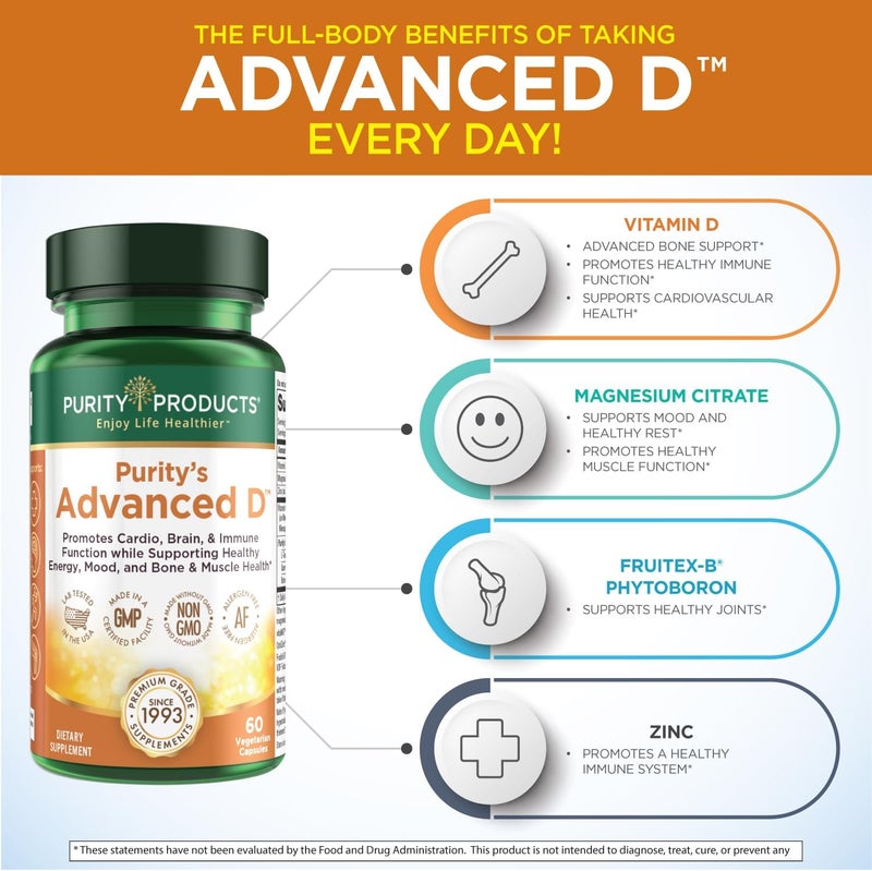 Purity Products منتجات النقاء طقم دكتور كانيلز أدفانسد د أوميغا 3 زيت السمك ألترا بيور من أدفانسد د محشو بفيتامين د فيتامين ك2 زنك مغنيسيوم سترات بورون وتورين - Image 5