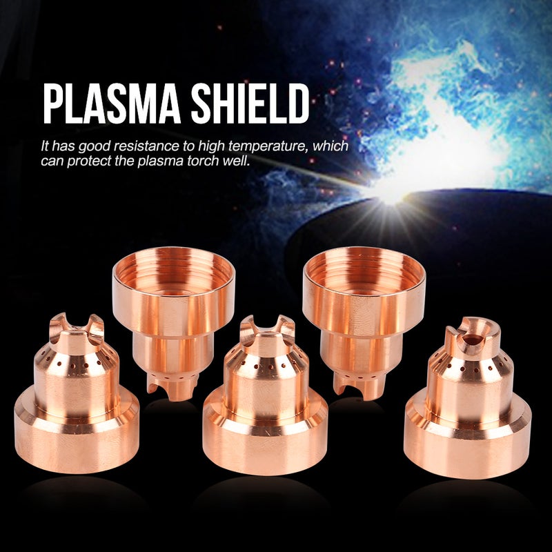 5pcs Plasma Shield Cup Cap for MAX65/85/105 Cutting Torch Consumables 220818 - Image 1