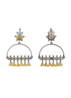 VOYLLA Bagh E Fiza Yellow Beads Earrings  - Image 4