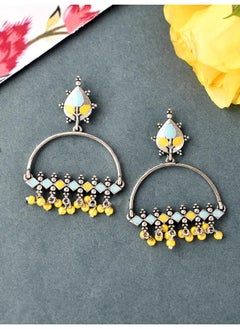 VOYLLA Bagh E Fiza Yellow Beads Earrings  - Image 1