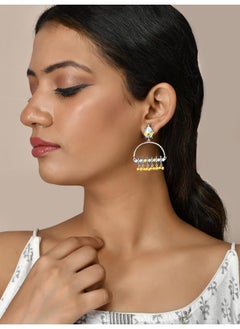 VOYLLA Bagh E Fiza Yellow Beads Earrings  - Image 5