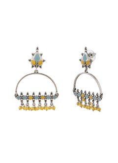VOYLLA Bagh E Fiza Yellow Beads Earrings  - Image 3