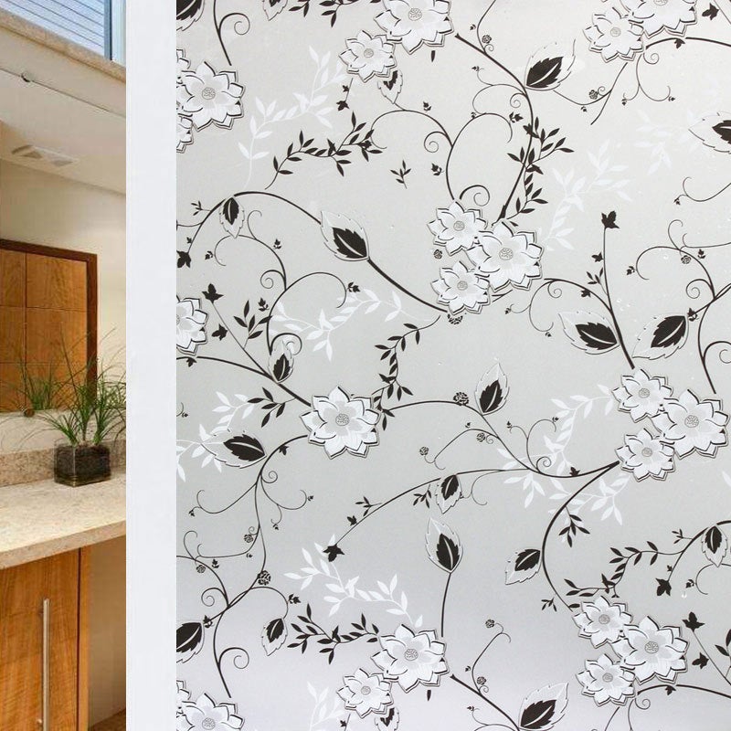 Frosted Self-Adhesive Glass Film for Privacy Ink painting 