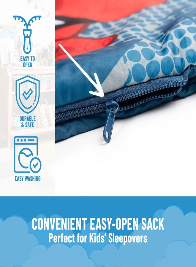 Jay Franco Marvel Spiderman Spidey Dots Slumber Sack - Cozy & Warm Kids Lightweight Slumber Bag/Sleeping Bag - Image 3