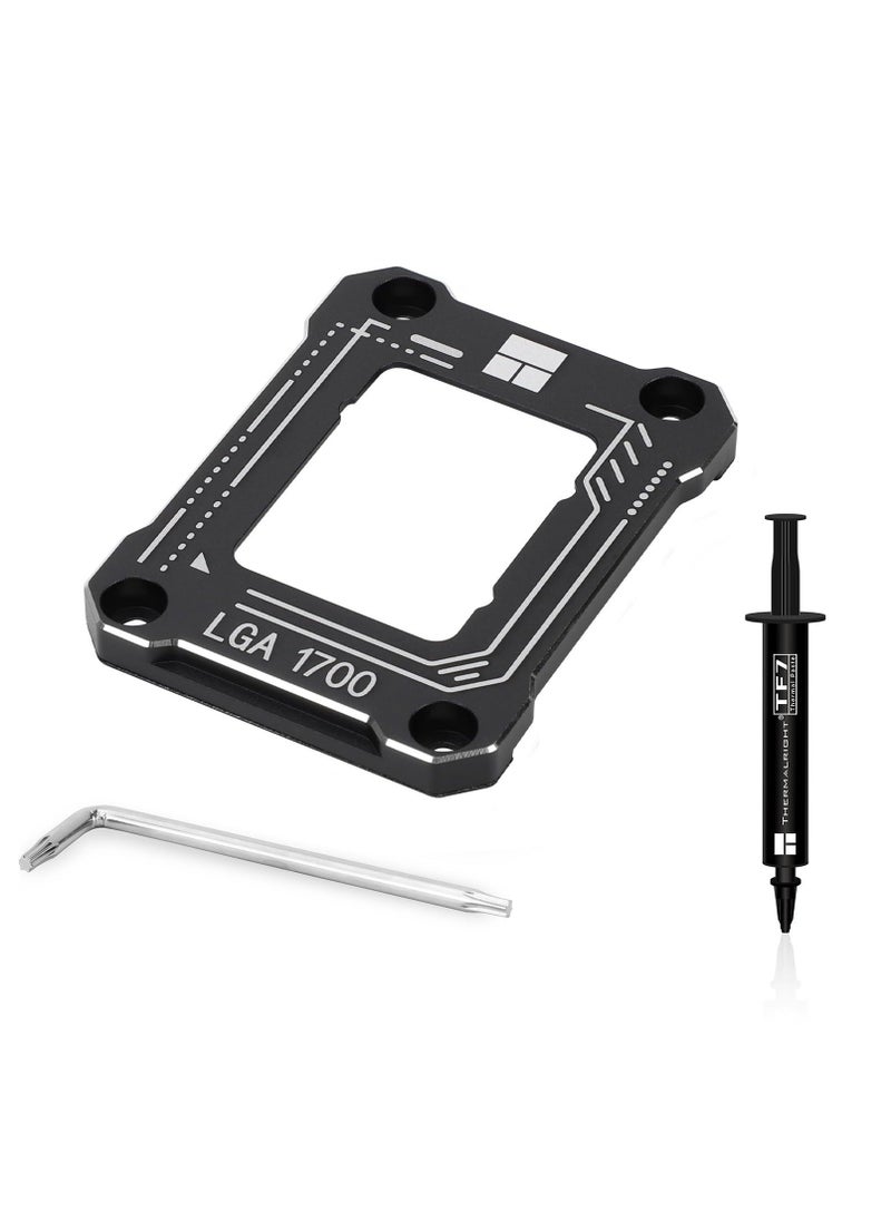 Generic For Intel 12th/13th Gen LGA 1700 Bending Bracket Frame, CPU Snap Replacement Bracket/Aluminum CPU Stress Bending Correction Fixture, Standard for Coolers (Black)  - Image 1