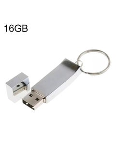 BURAQ Metallic on Key Ring Style USB 2.0 Flash Disk (16GB)(Silver)  - Image 1