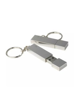BURAQ Metallic on Key Ring Style USB 2.0 Flash Disk (16GB)(Silver)  - Image 2