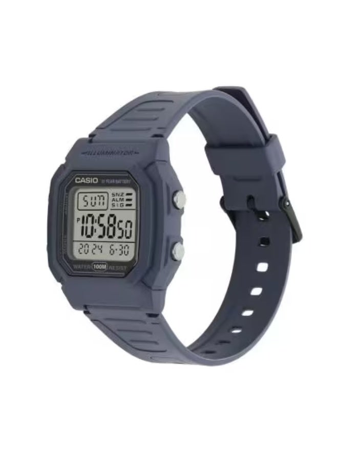 Casio Digital Resin Band W-800H-2AVDF - Image 2