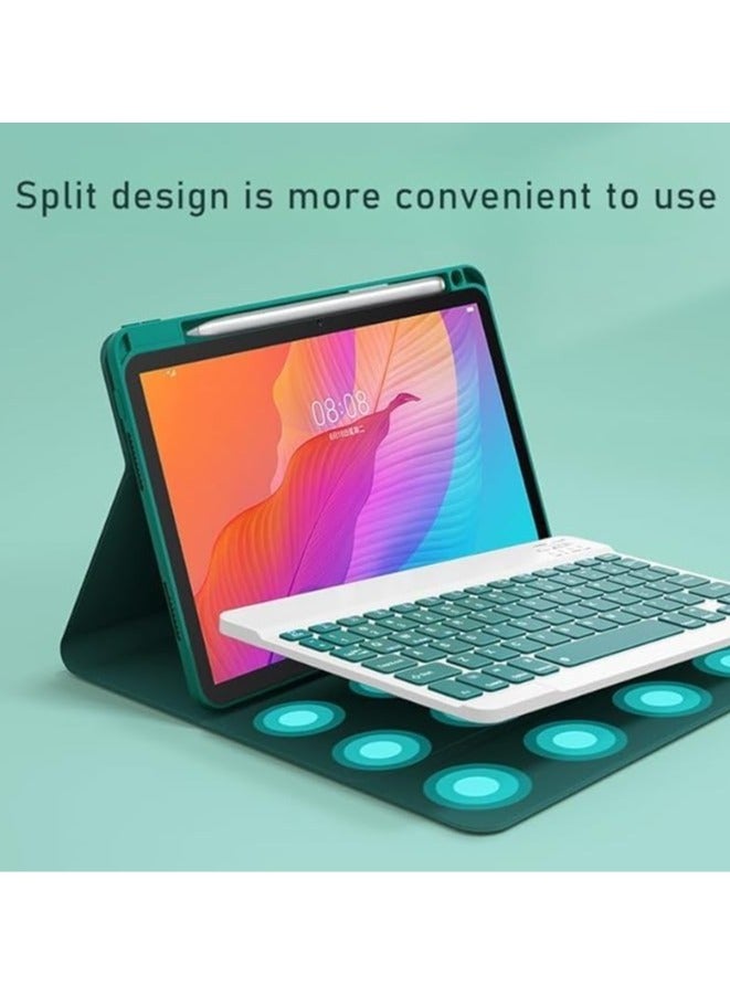 general Backlit Keyboard Case Compatible with Huawei MatePad Pro 12.2 Inch 2024, with Detachable Wireless Bluetooth Touch Keyboard, Mouse and Protective Case with Pen Holder - Image 2