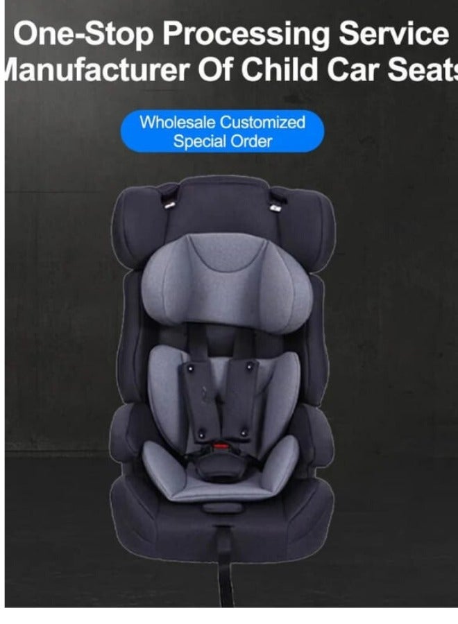 SMART HOME Portable car seat and chair for children, padded with soft material, with a three-point harness, comfortable design, with a holder, and washable - Image 3