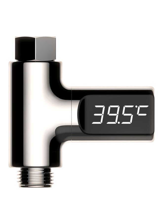 NIBEMINENT LED Digital Shower Thermometer Silver 3.17x0.87inch  - Image 1