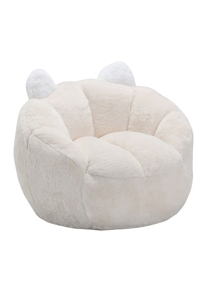 DANUBE HOME Mini Kids Lounger – Cozy, Stylish Lounge Chair For Toddlers, Perfect For Bedroom, Playroom, Or Reading & Relaxing – Light Beige - Image 2