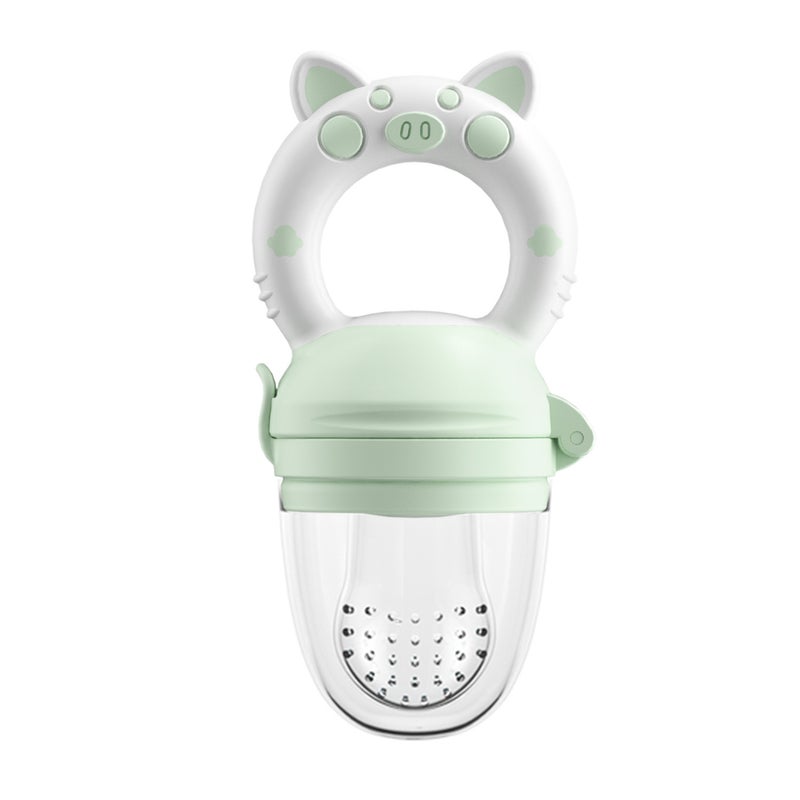 kismube Baby Fruit Feeding Teether Chew Bag with Silicone Nipple - Safe & BPA-Free for Infants 3-6 Months - Image 1