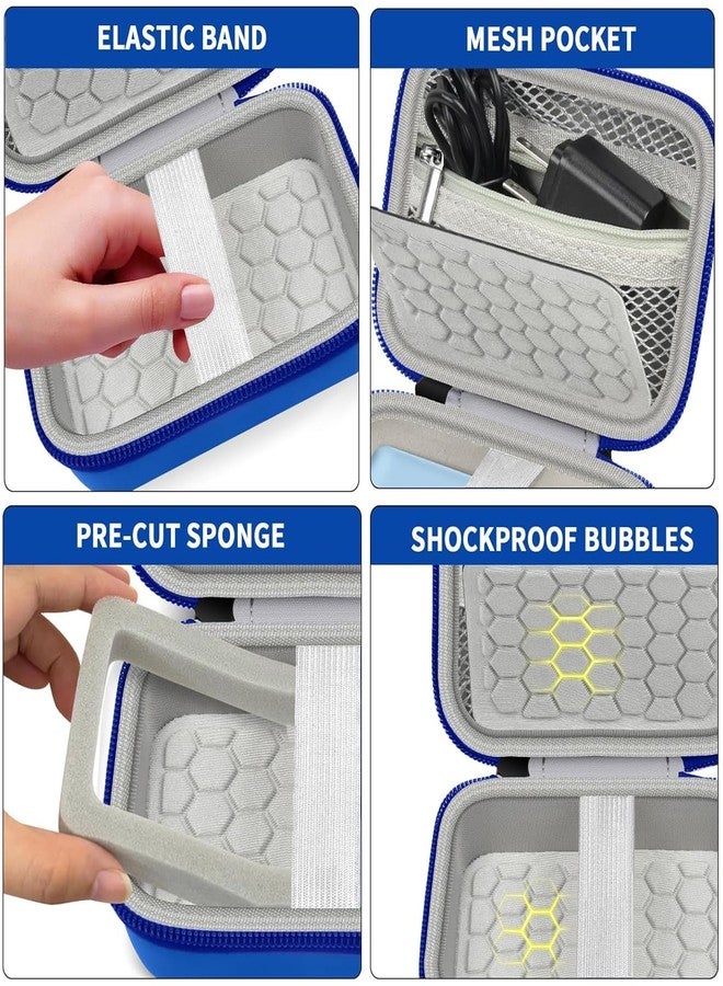 كومكيس حقيبة حمل وحماية للكاميرا الرقمية، متوافقة مع كاميرات AbergBest بدقة 21 ميجابكسل وشاشة LCD قابلة لإعادة الشحن مقاس 2.7 بوصة، وكاميرات Kodak Pixpro وCanon PowerShot ELPH 180/190 وSony DSCW800 وDSCW830 للسفر - أزرق - Image 4