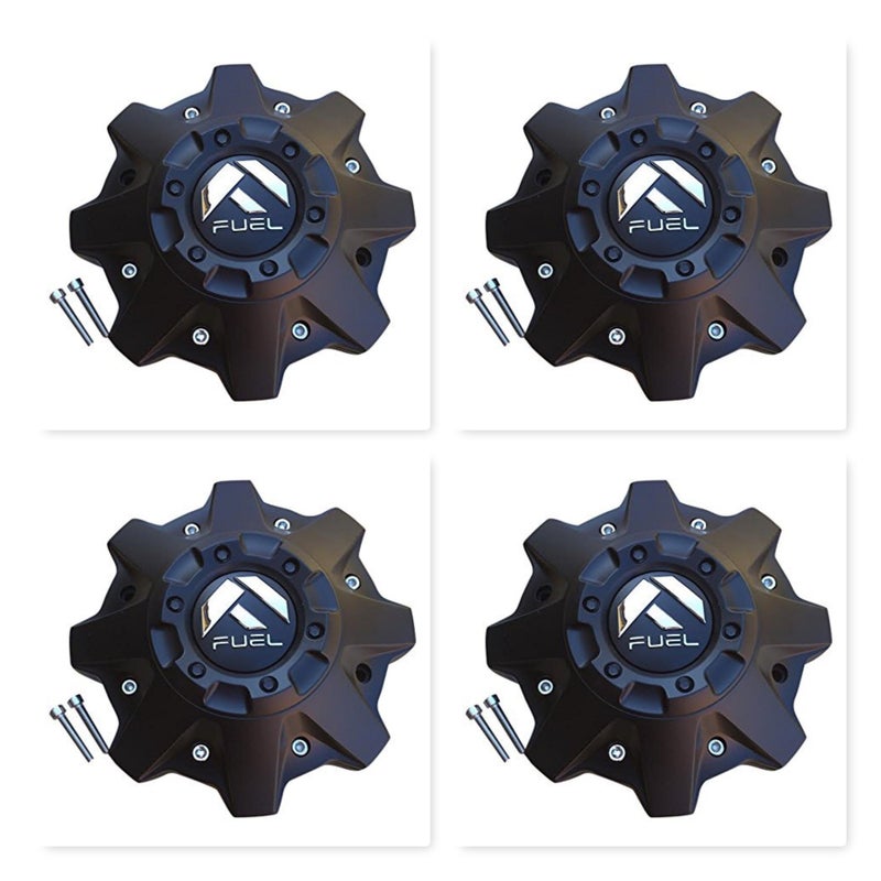Fuel Offroad غطاء مركز أسود 4 عبوات 8 فتحات M-721BK04 1002-53-B-1 من فيول أوف رود - Image 2