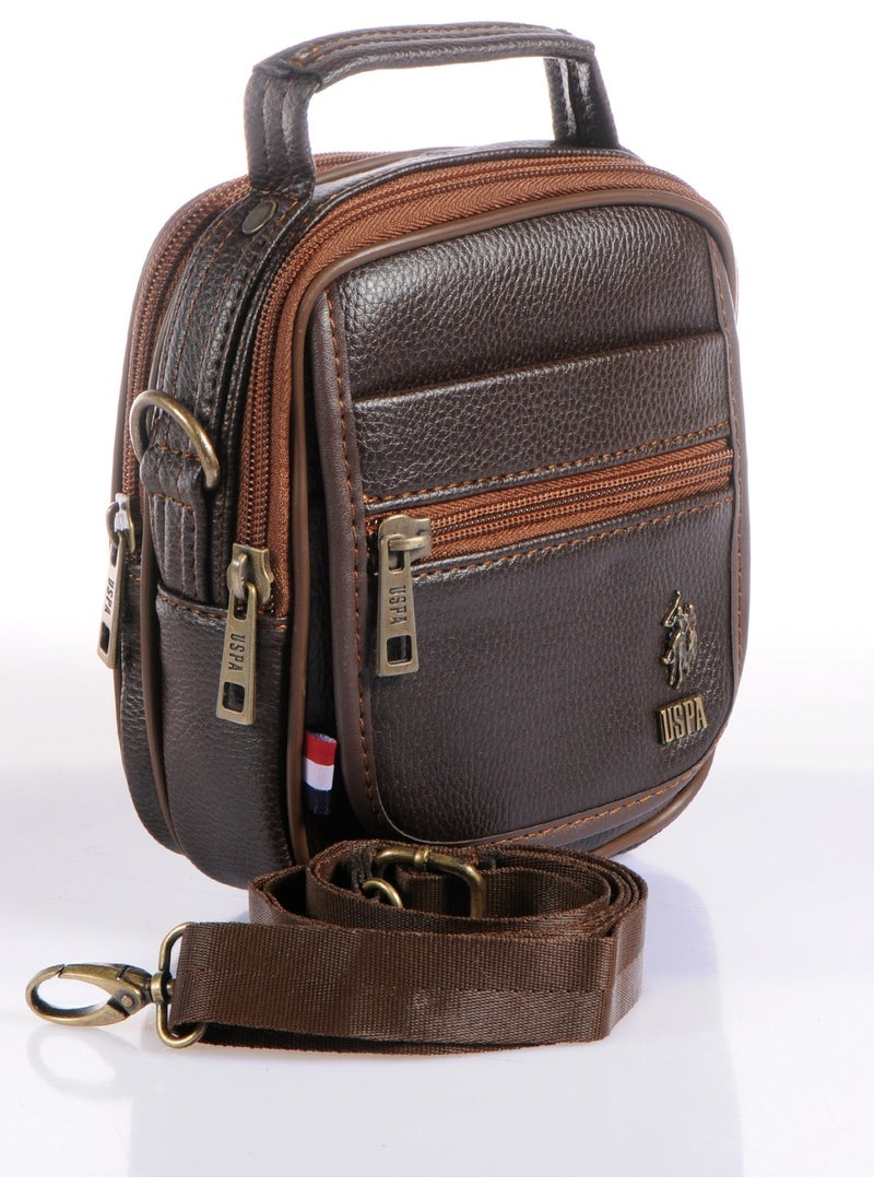 U.S. Polo Assn. BASE. Polo Assn. Crossbody Bag Plevr8416 Brown  - Image 2